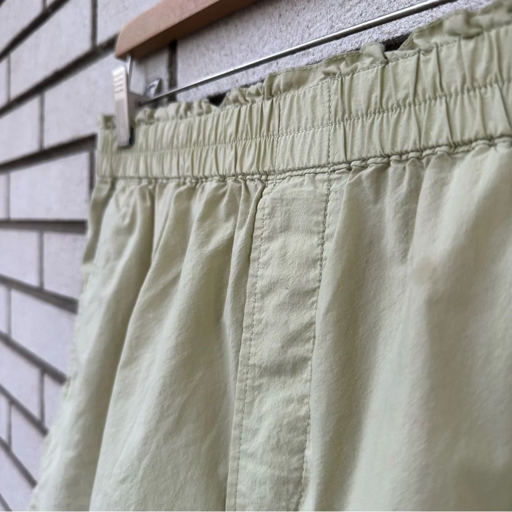 Madewell Pull-On Shorts in Signature Popin Faded Seagrass Pistachio Sage Green S